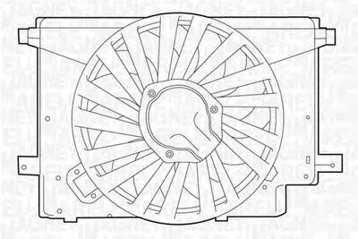 Вентилятор, охлаждение двигателя MAGNETI MARELLI купить