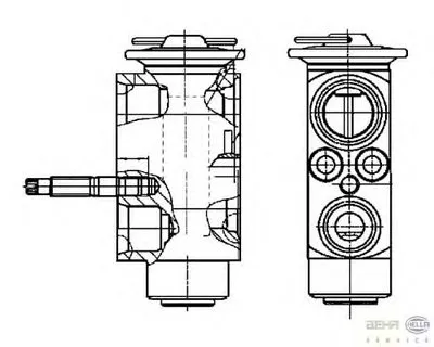 Расширительный клапан, кондиционер BEHR HELLA SERVICE купить