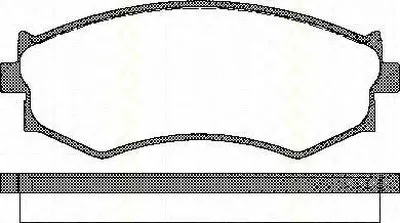 Комплект тормозных колодок, дисковый тормоз TRISCAN купить
