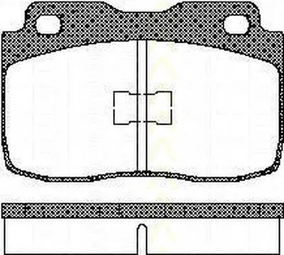 Комплект тормозных колодок, дисковый тормоз TRISCAN купить