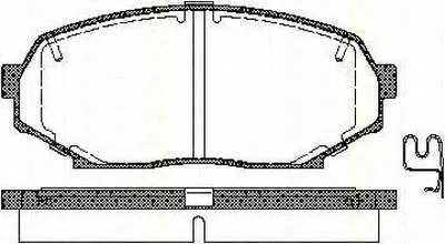 Комплект тормозных колодок, дисковый тормоз TRISCAN купить