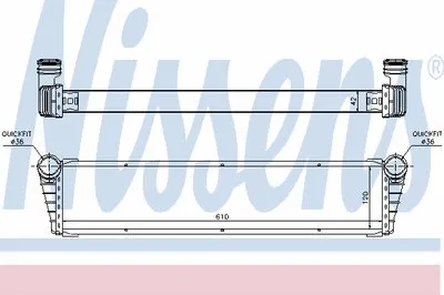 Радиатор, охлаждение двигателя NISSENS купить