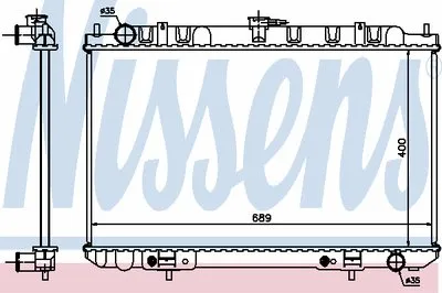Радиатор, охлаждение двигателя NISSENS купить