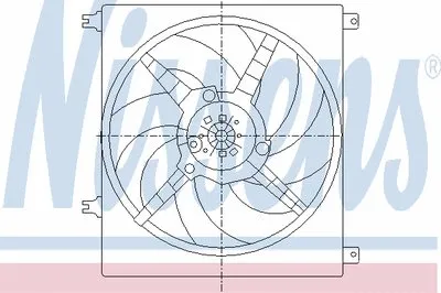Вентилятор, охлаждение двигателя NISSENS купить
