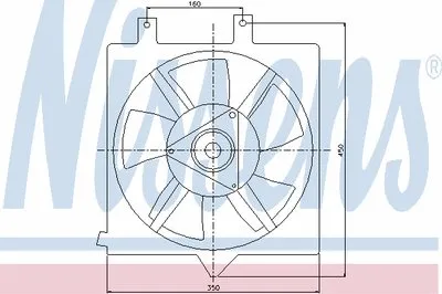 Вентилятор, охлаждение двигателя NISSENS купить