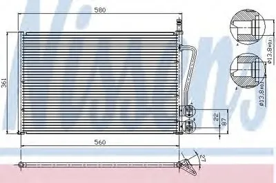 Конденсатор, кондиционер NISSENS купить