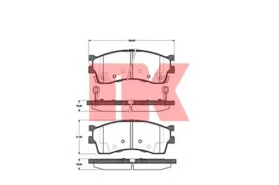 Комплект тормозных колодок, дисковый тормоз NK купить
