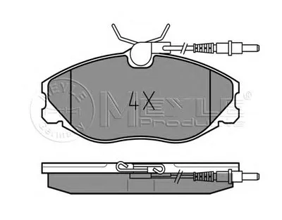 Комплект тормозных колодок, дисковый тормоз MEYLE купить