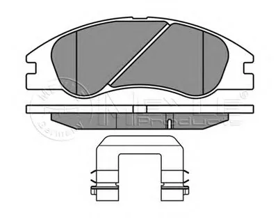 Комплект тормозных колодок, дисковый тормоз MEYLE купить