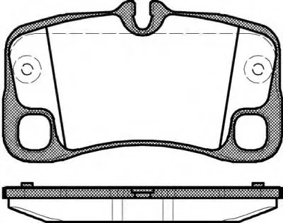 Комплект тормозных колодок, дисковый тормоз REMSA купить