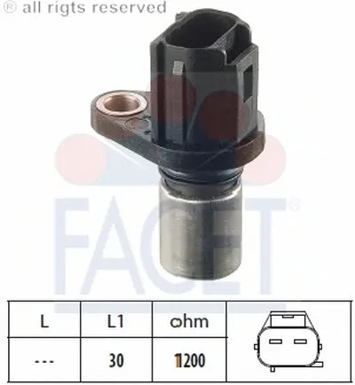 Датчик импульсов; Датчик импульсов, маховик; Датчик, положение распределительного вала FACET купить