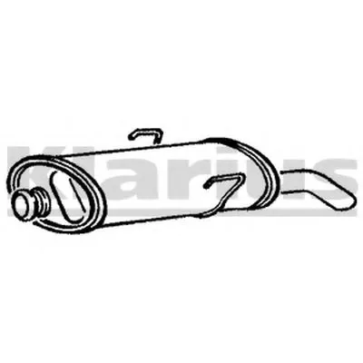 Глушитель выхлопных газов конечный KLARIUS купить