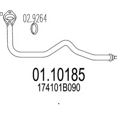 Труба выхлопного газа MTS купить