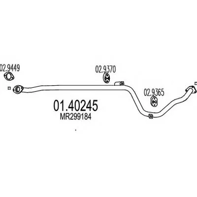Труба выхлопного газа MTS купить