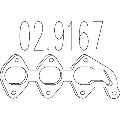 Прокладка, труба выхлопного газа MTS купить