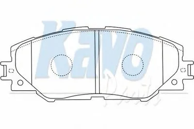 Комплект тормозных колодок, дисковый тормоз MK KASHIYAMA KAVO PARTS купить