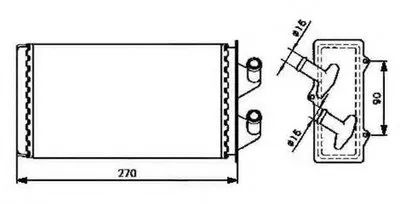 Теплообменник, отопление салона NRF купить