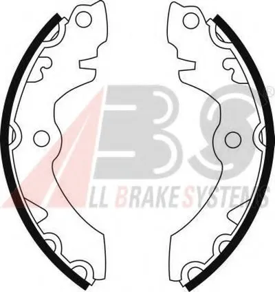 Комплект тормозных колодок, стояночная тормозная система A.B.S. купить