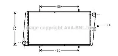 Радиатор, охлаждение двигателя AVA QUALITY COOLING купить