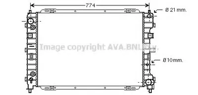 Радиатор, охлаждение двигателя AVA QUALITY COOLING купить