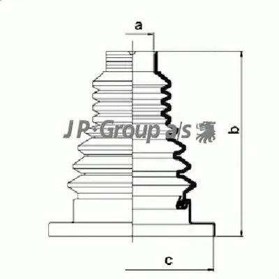 Комплект пылника, приводной вал QH JP GROUP купить
