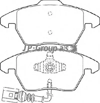 Комплект тормозных колодок, дисковый тормоз QH JP GROUP купить