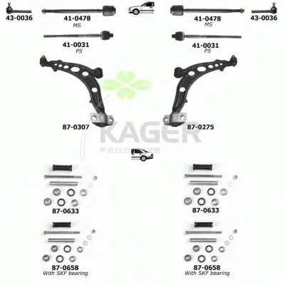 Подвеска колеса KAGER купить