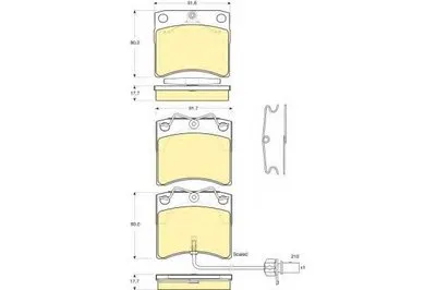 Комплект тормозных колодок, дисковый тормоз GIRLING купить