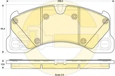 Комплект тормозных колодок, дисковый тормоз GIRLING купить