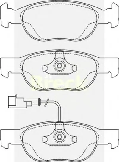 Комплект тормозных колодок, дисковый тормоз BRECK купить