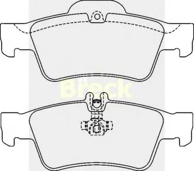 Комплект тормозных колодок, дисковый тормоз BRECK купить