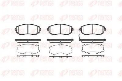 Комплект тормозных колодок, дисковый тормоз KAWE купить