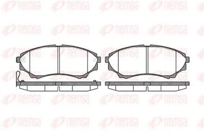 Комплект тормозных колодок, дисковый тормоз KAWE купить
