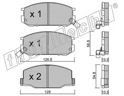 Комплект тормозных колодок, дисковый тормоз fri.tech. купить