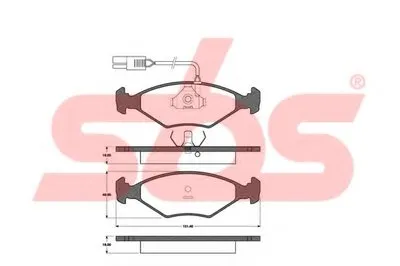 Комплект тормозных колодок, дисковый тормоз sbs купить