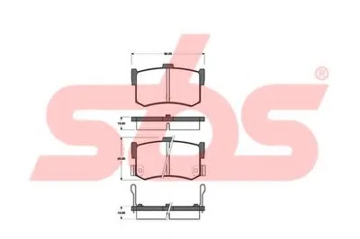 Комплект тормозных колодок, дисковый тормоз sbs купить