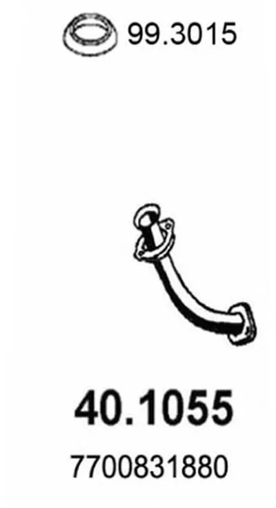 Труба выхлопного газа ASSO купить