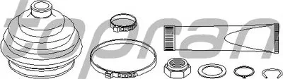 Комплект пылника, приводной вал TOPRAN купить