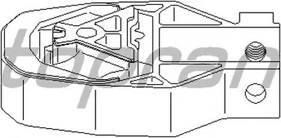 Подвеска, автоматическая коробка передач; Подвеска, ступенчатая коробка передач TOPRAN купить