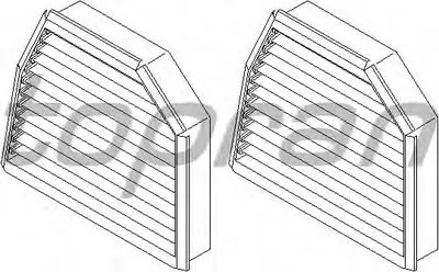 Фильтр, воздух во внутренном пространстве TOPRAN купить