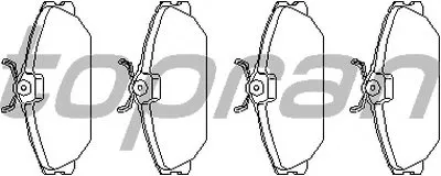 Комплект тормозных колодок, дисковый тормоз TOPRAN купить
