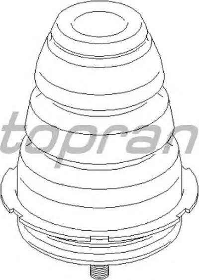 Буфер, балка моста TOPRAN купить