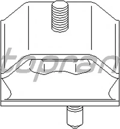 Втулка, балка моста TOPRAN купить