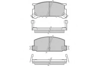 Комплект тормозных колодок, дисковый тормоз E.T.F. купить