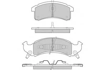 Комплект тормозных колодок, дисковый тормоз E.T.F. купить