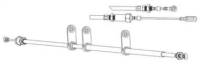 Трос, стояночная тормозная система CEF купить