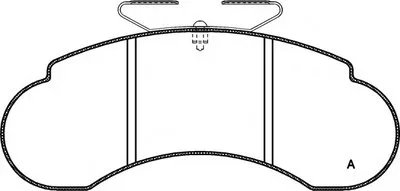 Комплект тормозных колодок, дисковый тормоз ADVANCE OPEN PARTS купить