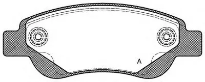 Комплект тормозных колодок, дисковый тормоз ADVANCE OPEN PARTS купить