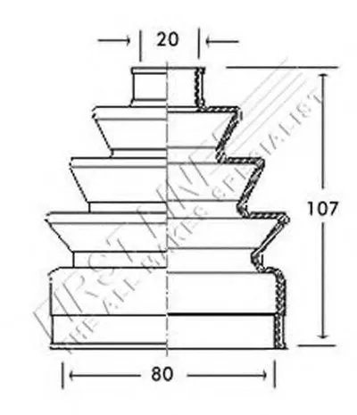 Пыльник, приводной вал FIRST LINE купить
