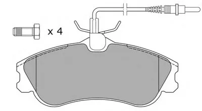 Комплект тормозных колодок, дисковый тормоз FREMAX купить